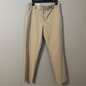 CALVIN KLEIN Essential Skinny women's pants stretch flat front beige NWT 10x29